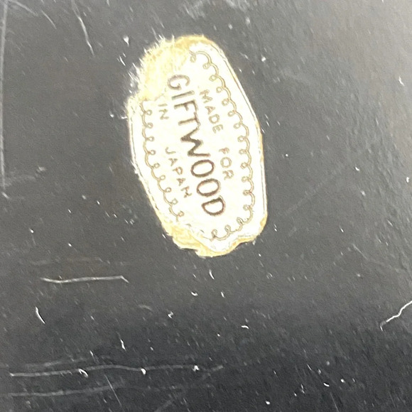 Vintage Nasco Lacquerware Textured Peony Serving Tray - Picture 3 of 13